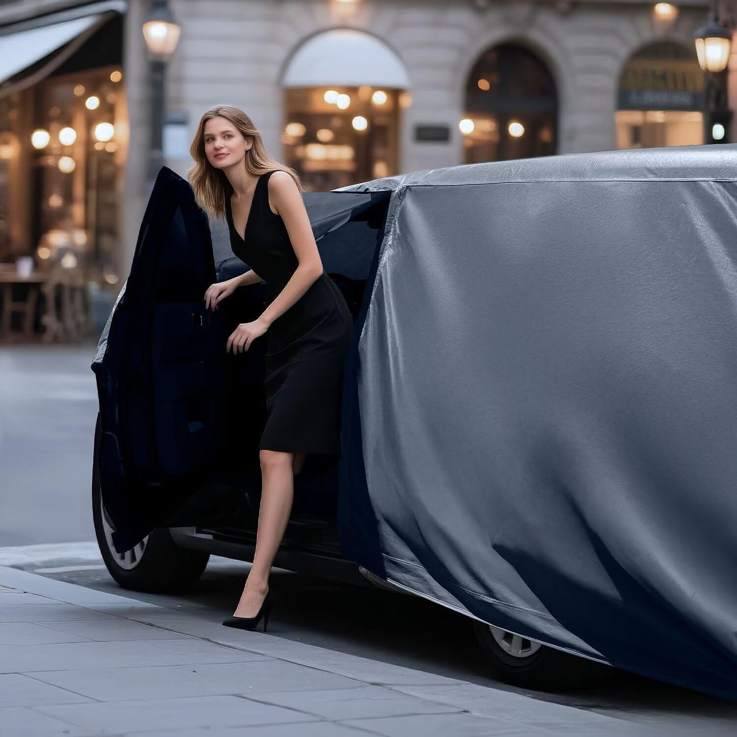 Waterproof Chevrolet Bel Air(1950-1957) Car Cover with Breathable Vents, [2025 Upgrade] Premium Covers with Cotton Liner and Zipper Door, Sun Rain Snow Dust Uv Protection.(Gift with Towel)