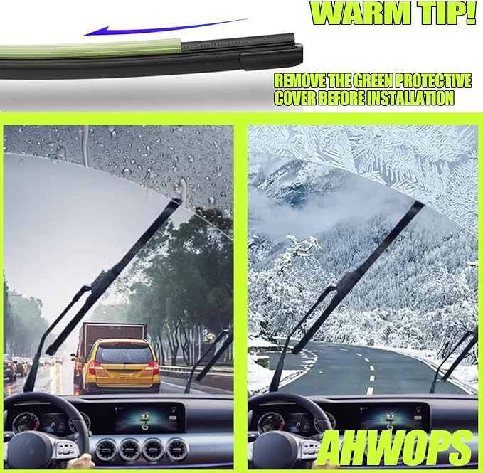 3 Wiper Front and Rear Wiper Blades for GMC Acadia 2017-2023/ Chevrolet Traverse 2018-2023, OE Original Style (24″/20″ Front/10″ Rear) For My Car
