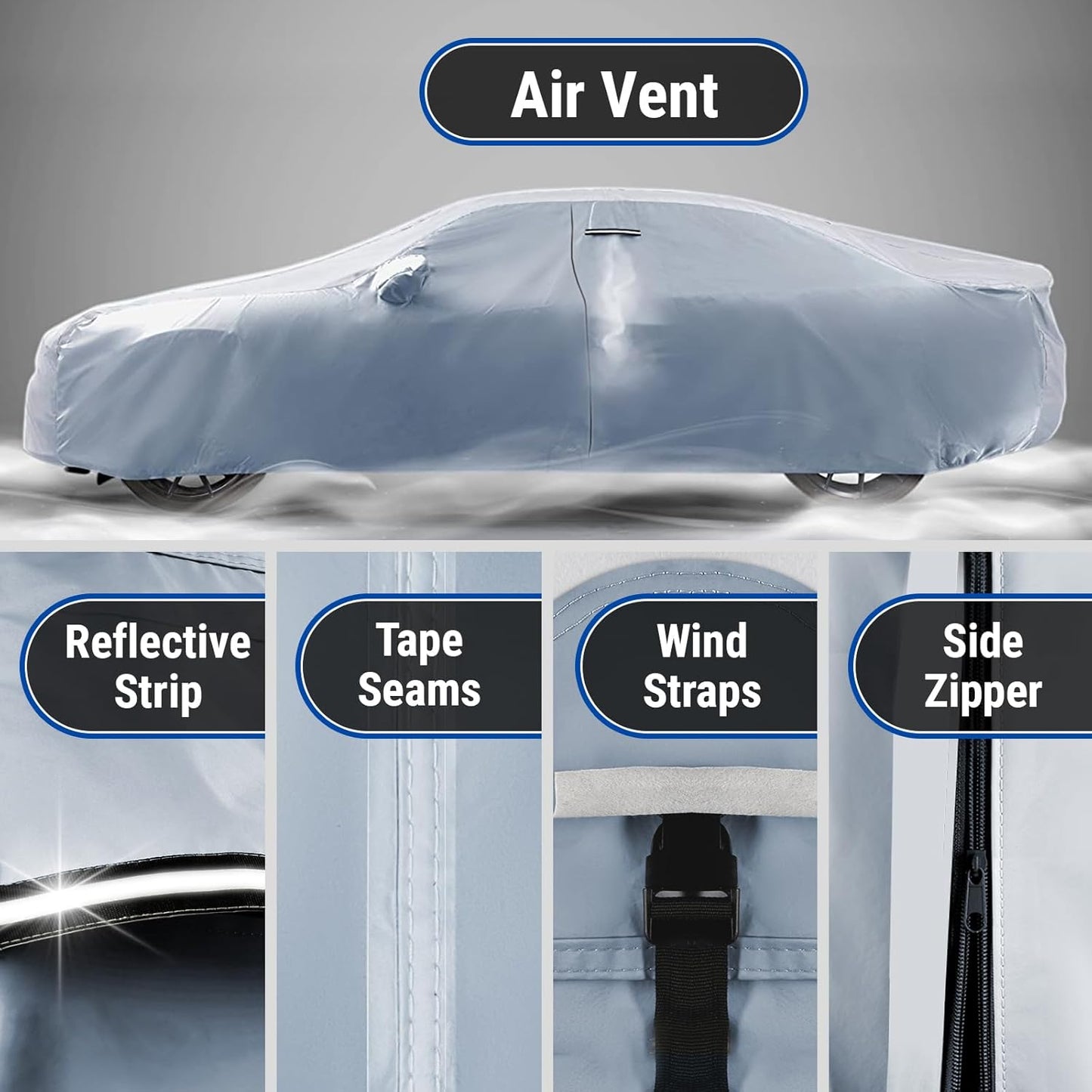 iCarCover Premium Car Cover for 2012-2021 Chevy Sonic Hatchback Heavy Duty Waterproof All Weather Automobiles Custom Fit Indoor Outdoor UV Snow Protection Covers with Straps and Bag