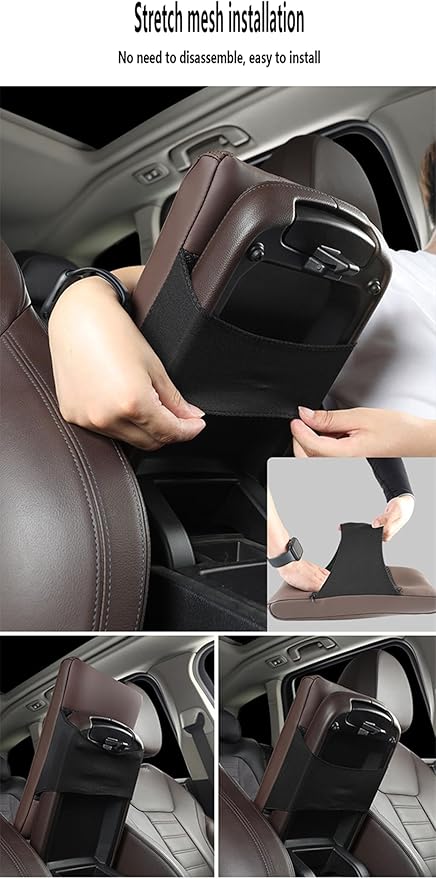 Car Armrest Cover Pad for Mazda CX-30 2020–2025 Premium Leather Center Console Armrest Cushion Pad Anti-Scratch Waterproof Auto Interior Accessories Black Style