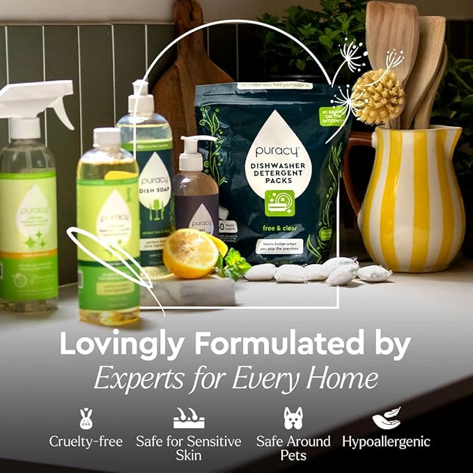 Puracy Stain Remover for Baby Clothes and Cloth Diapers, Newborn Baby Essentials Must Haves, Enzyme-Based Laundry Spray, Natural Spot and Odor Cleaner, 16 Oz