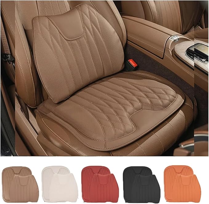 F Car Seat Cushion for BMW All Model I3 I4 I8 X1 X2 X3 X4 X5 X5M X6 X7 Z4 Car Lumbar Support Pillow Auto Seat Waist Back Cushion Y (Color : Red A)