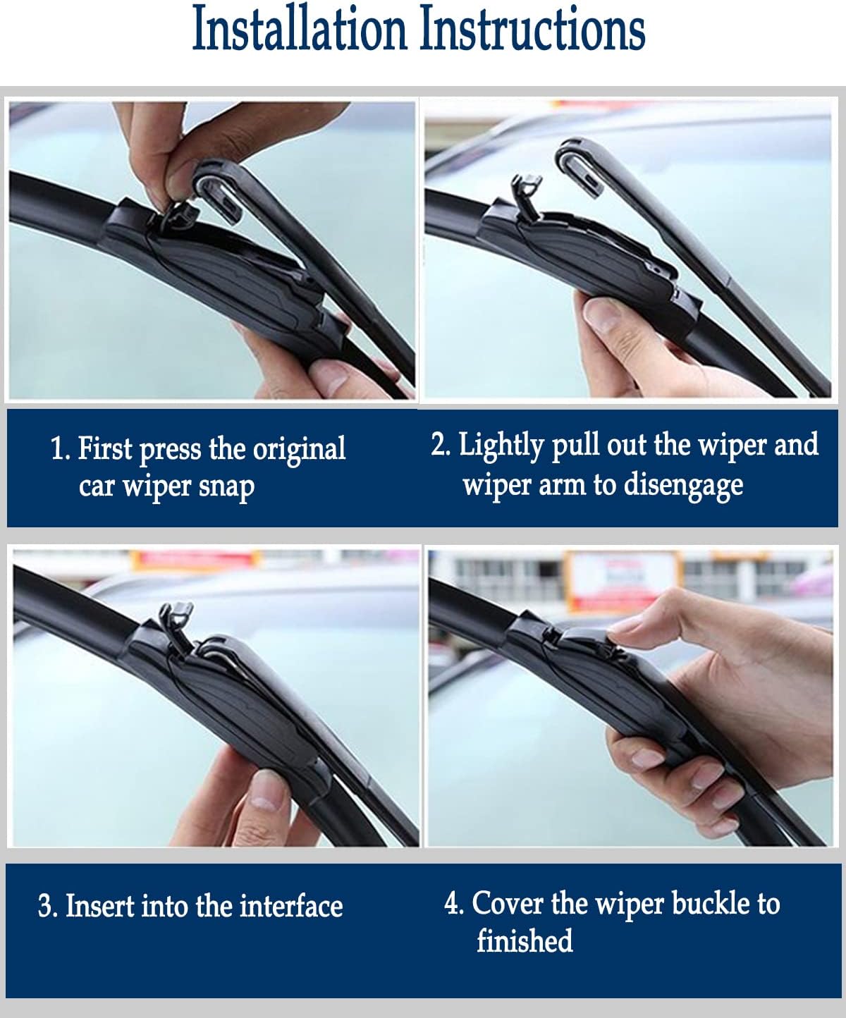 3Pcs Windshield Wipers Blades for Lexus RX350 2010 2011 2013 2014 2015, Original Equipment Replacement Windshield Wiper Blades for My Car- 26"/22"/16" (Pack of 3) J- HOOK