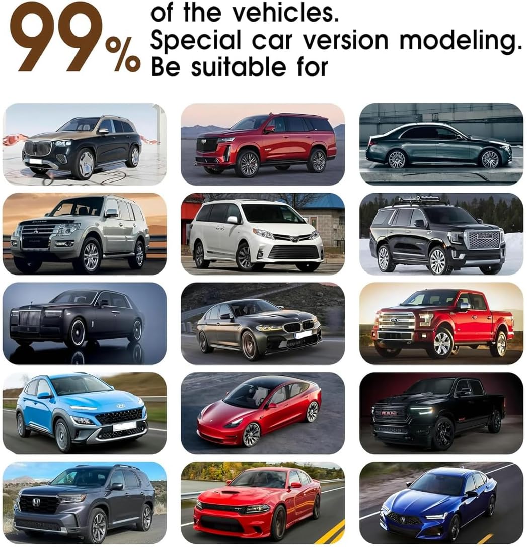 Custom Personalized Floor Mats for Cars，Luxury Full Coverage All Car Floor Mats，Anti-Slip Leather Car Mat Set ，Custom Floor Mats for 99% of Cars, Trucks & SUVs. (Black)