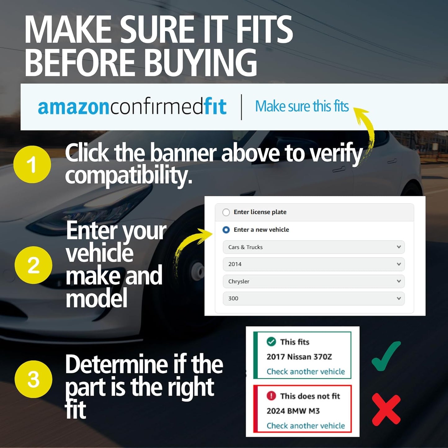 Premium Ceramic Front Brake Pads (1001-0805C) Compatible with Ford Thunderbird 2002-2005, Jaguar S-Type 2000-2004, Lincoln LS 2000-2006