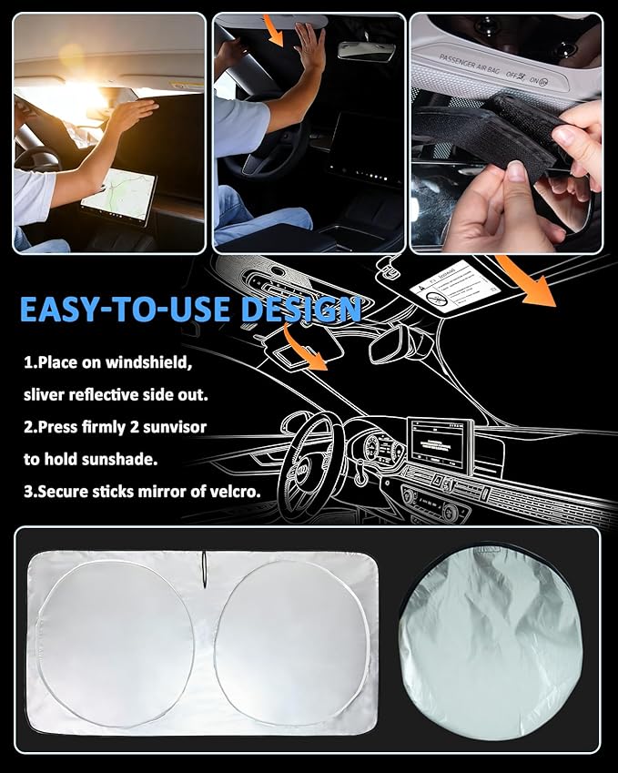 Sunshade for X5 Windshield Sun Shade for BMW X5 2014-2018 Accessories Foldable Front Window Shield Cover Sun Visor Protector Block UV Rays