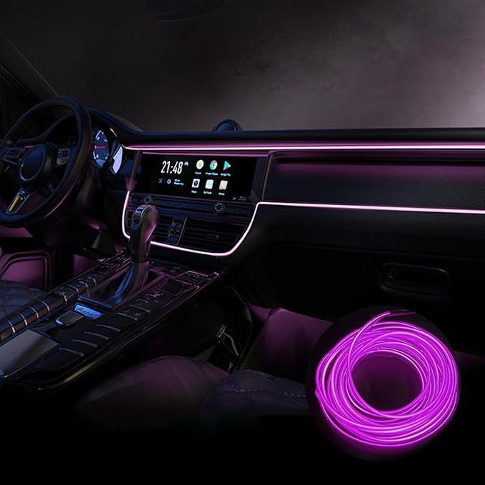 Car Interior Lights for Corvette C5 C6 C7 C8 V8 LED Car Interior Atmosphere Lamp Car Ambient Lighting Kits,Purple