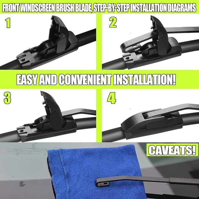 3 Wiper Front and Rear Wiper Blades for Hyundai Santa Fe 2007-2012, OE Original Style (24″/18″ Front/14″ Rear) For My Car