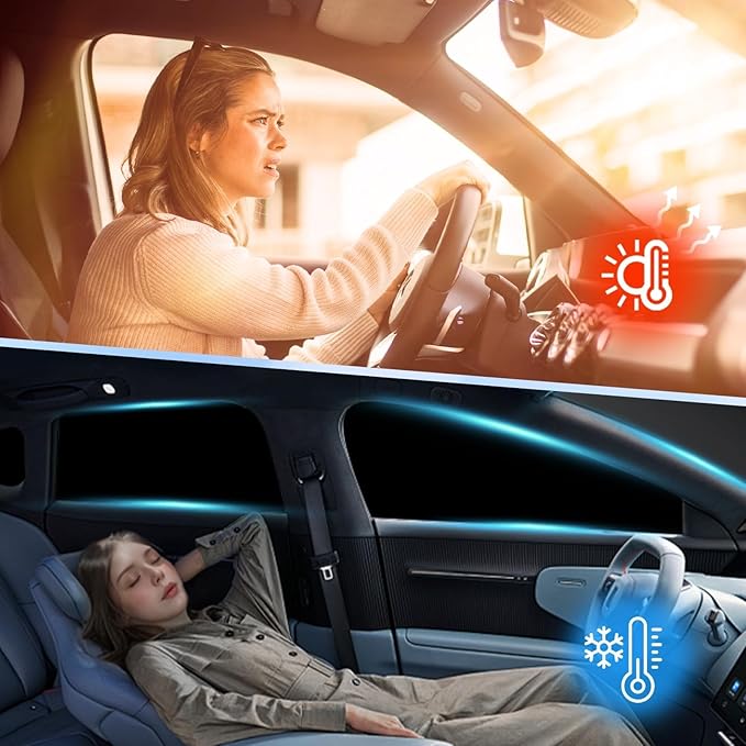 Car Window Shades Intended for Chevrolet Malibu 2016-2024, Privacy Window Covers 8PCS for Side, Rear & Windshield, Car Shield Sunshade for Privacy Protection, Heat Blocking, Camping and Parking