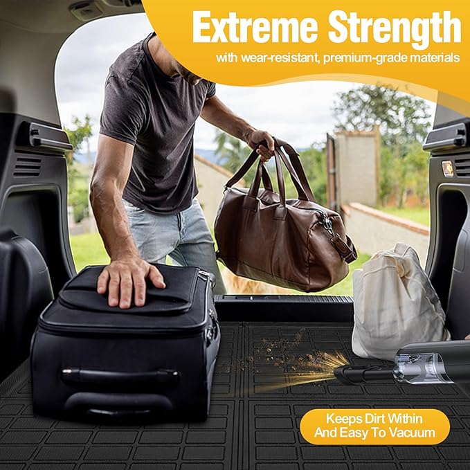 Trunk Liner Cargo Liners for Toyota Corolla 2014-2019 Rear Trunk Floor Mats 3D Boot Tray All-Weather TPE Black