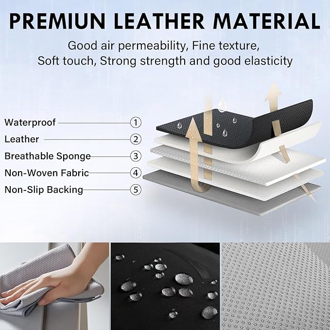 Coverado Seat Covers Front Seats, Purple Car Seat Cover with Lumbar Support, Waterproof Car Seat Cushion, Front Car Seat Covers Leatherette Car Seat Protector Universal Fit Most Cars