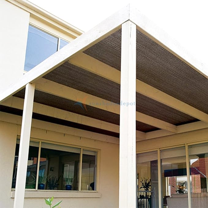 TANG Sun Shade Fabric Roll 8'x101' Shade Cloth for Garden Brown HDPE Mesh Shading Pergola Cover Replacement Canopy, 95% Blockage Sunshades for Outdoor Patio Backyard Plant