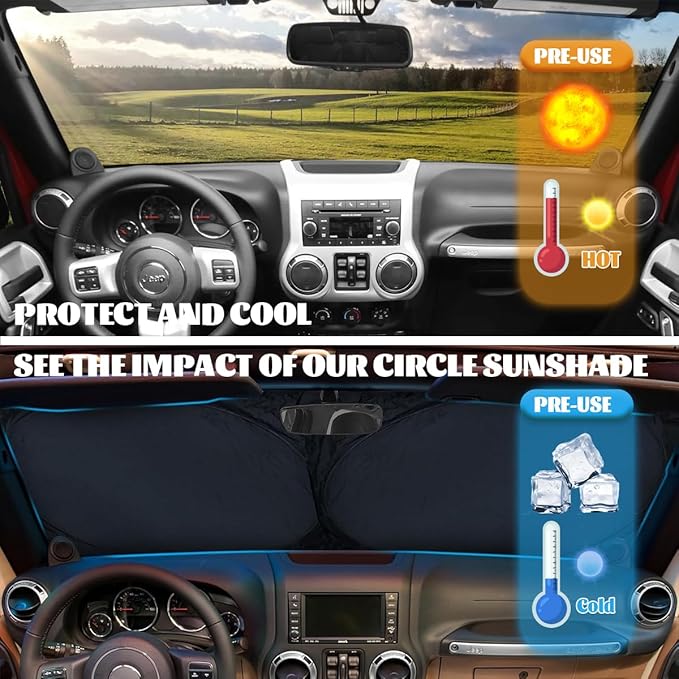 Blue Dragon Car Windshield Sun Shade Animal Red Dragon Heatshield Front Window Car Sun Shade Windshield Blocks UV Rays Sun Visor Protector for Car Sedan Truck SUV Accessories 59" L x 31.5" W