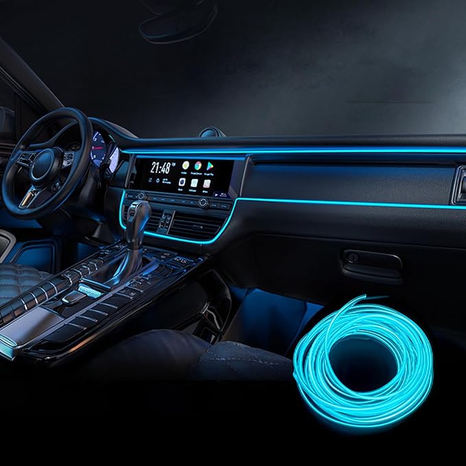 Car Interior Lights for Mercedes Benz SL-Class W198 W121 W113 R107 R129 LED Car Interior Atmosphere Lamp Car Ambient Lighting Kits,Ice Blue