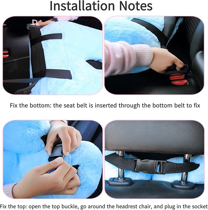 Travel Pillow Car Pillow Kid Car Sleeping The Sleeping Aid for Adults and Kids on Road Trips Kids Travel Pillow Colorful Green
