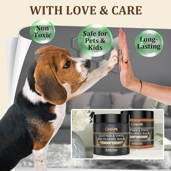 2025 New Advanced Leather Recoloring Balm,Medium Brown Leather Repair Kit for Furniture,Leather Dye Filler,Leather Color Restorer for Couches,Leather Scratch Remover for Car Interior