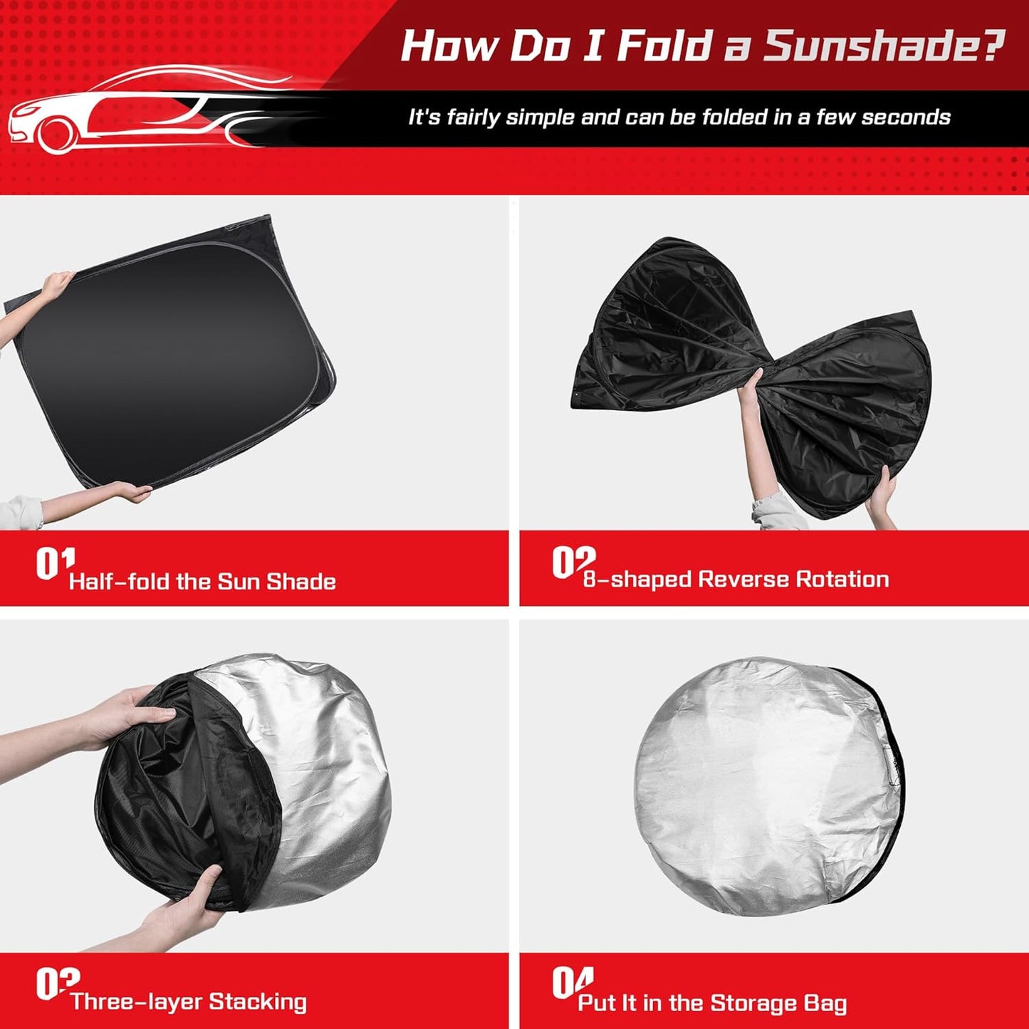 ARISMOTOR Windshield Sun Shade for NIS-san Ariya EV 2023-2025, Custom Fit Foldable Front Window Sunshade Sun Visor Protector, Block UV Rays Keep Your Car Cooler