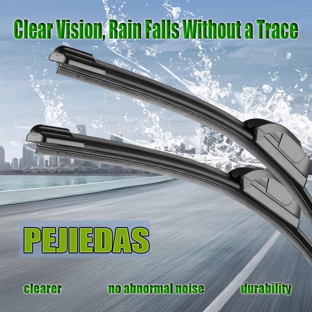 OEM Quality Front Wiper Blades, Replacement for 2002-2008 Toyota Corolla/2005-2019 Nissan Frontier/2005-2009 Subaru Legacy Outback, OE Original Style (24 Inch + 18 Inch Front Wiper Blades)
