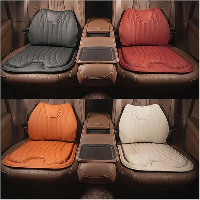 F Car Seat Cushion for BMW All Model I3 I4 I8 X1 X2 X3 X4 X5 X5M X6 X7 Z4 Car Lumbar Support Pillow Auto Seat Waist Back Cushion Y (Color : Beige B)