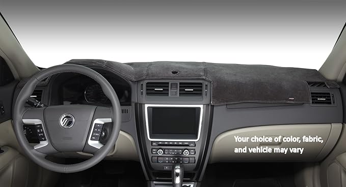 Dashmat 72007-00-25 Dash Board Cover, Crystal Blue , Black