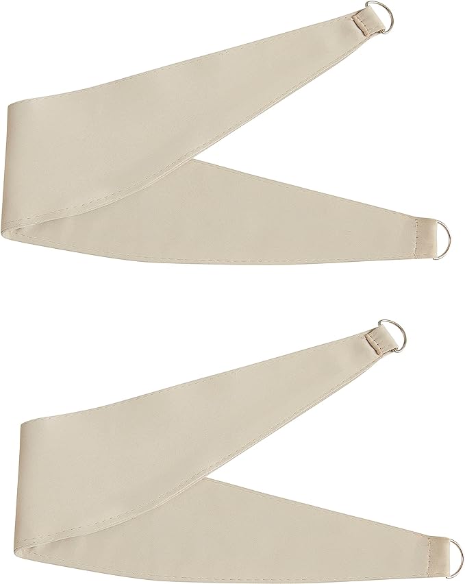 Bujasso Beige 80% Blackout Curtains with Sheer Overlay Mix and Match Double Layer Thermal Insulated Window Panels 63 inch for Living Room Bedroom Beige Drapes with Tiebacks Grommet Top 37" Wx63 Lx2