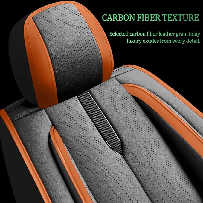 Fit Tucson Car Seat Covers for Hyundai Tucson 2010-2024 2025 2026 -Upgraded Premium Waterproof & Breathable Leather,Airbag Compatible,All-Weather Seat Cushion Protector,Full Set,Black-Brown