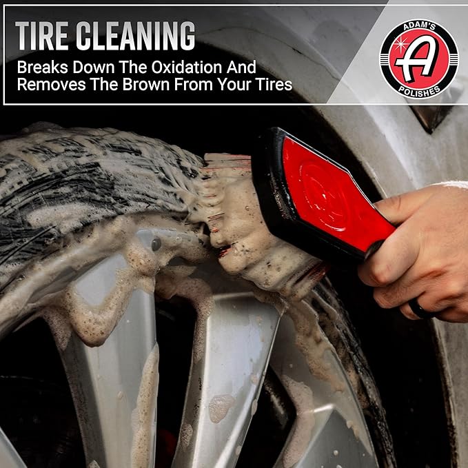 Adam's Polishes Wheel & Tire Cleaner Combo - Professional All In One Tire, Wheel, Rim, Barrel, Rubber, Well Cleaning Spray for Car Washing & Auto Detailing - Safe On Most Rim Finishes