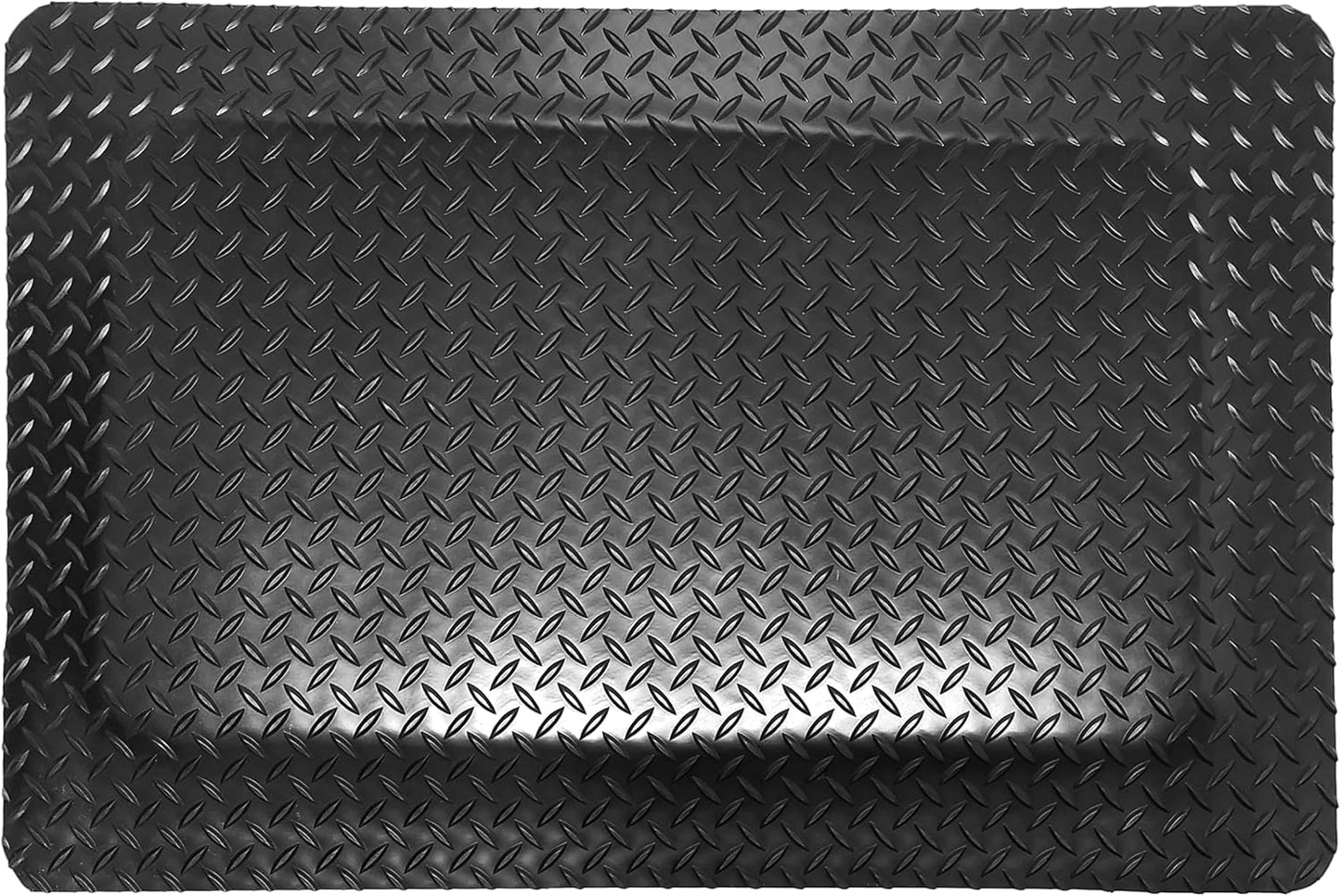 Rhino Mats, American Classic Diamond Anti-Fatigue Mats, Industrial Ergonomic Comfort Standing Mat for Work, Home, Garage, Office, Kitchen or Anywhere (Black 9/16" Thick, 2 FT. x 3 FT.)