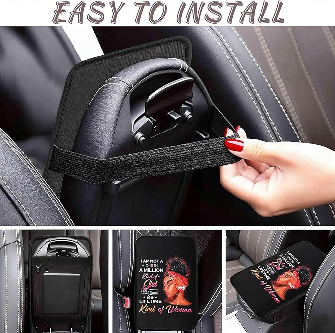 Daisy Butterfly Vehicle Center Console Armrest Cover Pad,Daisy Car Accessories Soft Middle Console Cushion Pad,Auto Arm Rest Mat Decor Daisys Gifts for Women Men Dad for Most Vehicle SUV Truck