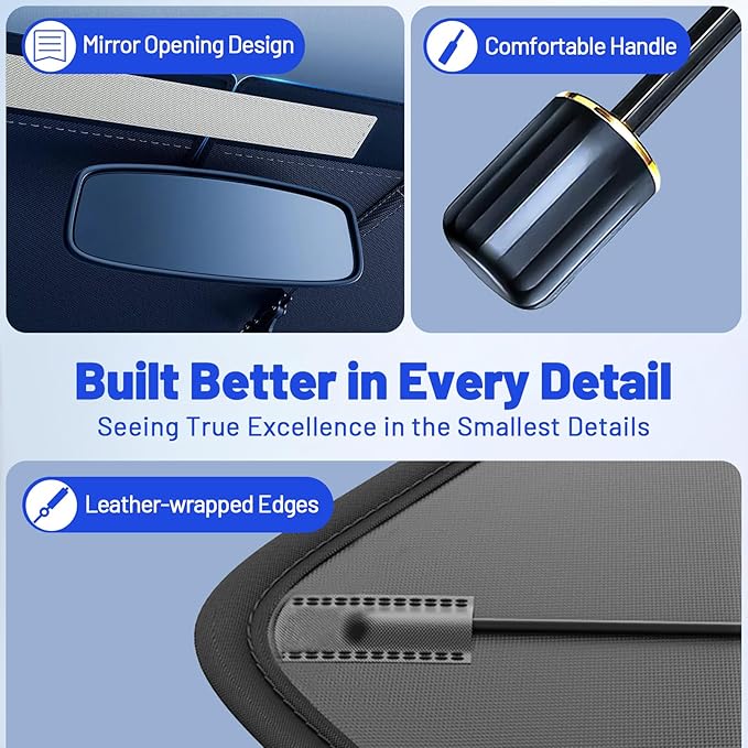 Car Windshield Sun Shade for Subaru Forester 2019-2026 –[Reflective Coated Fabric] Sunshade Umbrella for Front Window, Car Shades Sun Visor Keep Car Cool and Protects Interior, 1:1 Exact Fit
