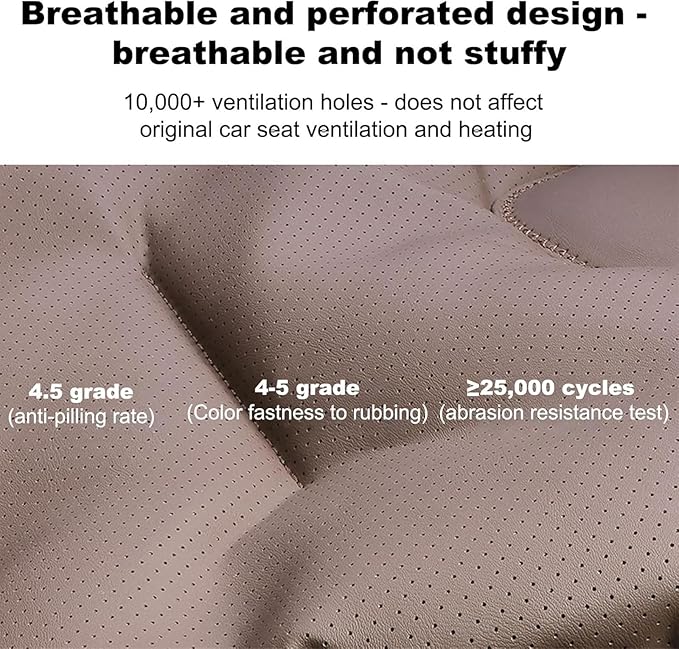Car Seat Cushion for Porsche Macan 2015-2025-pr, Breathable Non-Slip Driver Seat Pad Ergonomic Memory Foam for Long Driving Car Office,A/2Pcs-Grey