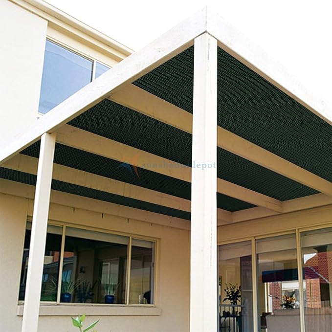 TANG Sun Shade Fabric Roll 8'x67' Shade Cloth for Garden Dark Green HDPE Mesh Shading Pergola Cover Replacement Canopy, 95% Blockage Sunshades for Outdoor Patio Backyard Plant