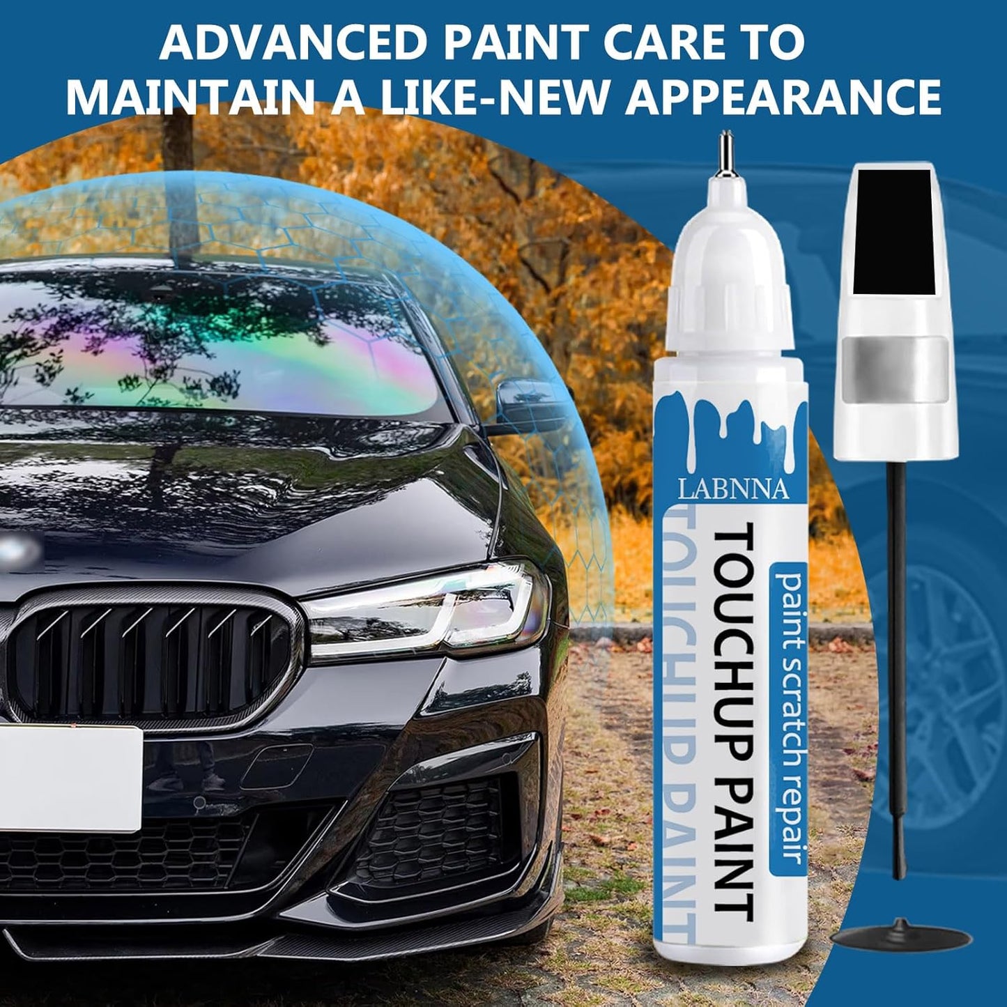 Crystal White Pearl(K1X) Touch Up Paint for Subaru-Exact Match 2 in 1 touchup Paint Pen for Chips and Nicks Repair Car Paint Scratch Repair Kit