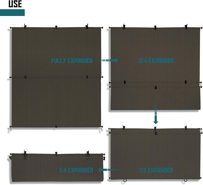 Bynbbur 7'W x 5'H Outdoor Patio Shades Foldable Roller Blinds, 220 GSM Sun Shade Roll Up Porch Screens Exterior Shade Cloth for Deck Pergola Backyard, Brown