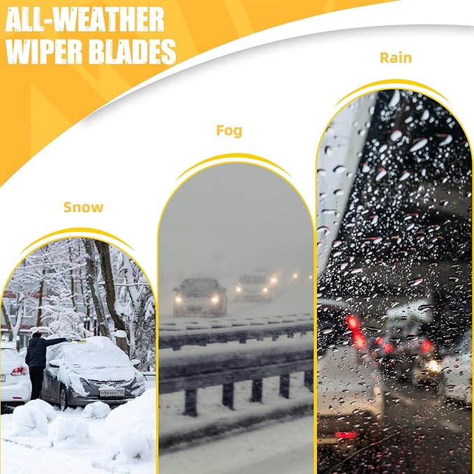 MIKKUPPA 26"+14"+12" Wiper Blades Replacement for 2008-2013 Nissan Rogue, 2014-2015 Rogue Select Windshield Wiper, Durable Stable Quiet Original Equipment All Season Wiper Blades Set (Pack of 3)