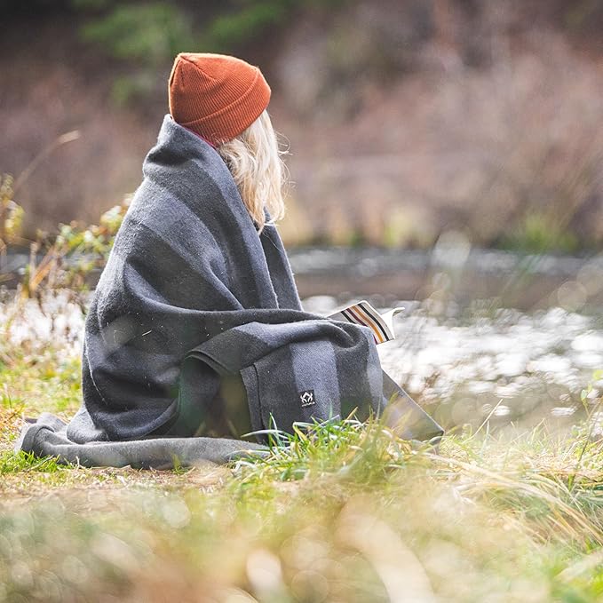 Arcturus Military Wool Blanket - Warm, Thick, Washable - Great for Outdoors, Camping, Stadium Blanket, Picnics, Travel - Car & Bushcraft Survival Kits