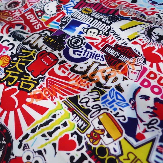 Free Tool Kit EZAUTOWRAP ES Bomber Hellaflush Anime Cartoon Car Vinyl Wrap Sticker Decal Air Release - 60"X480" (5FT X 40FT)