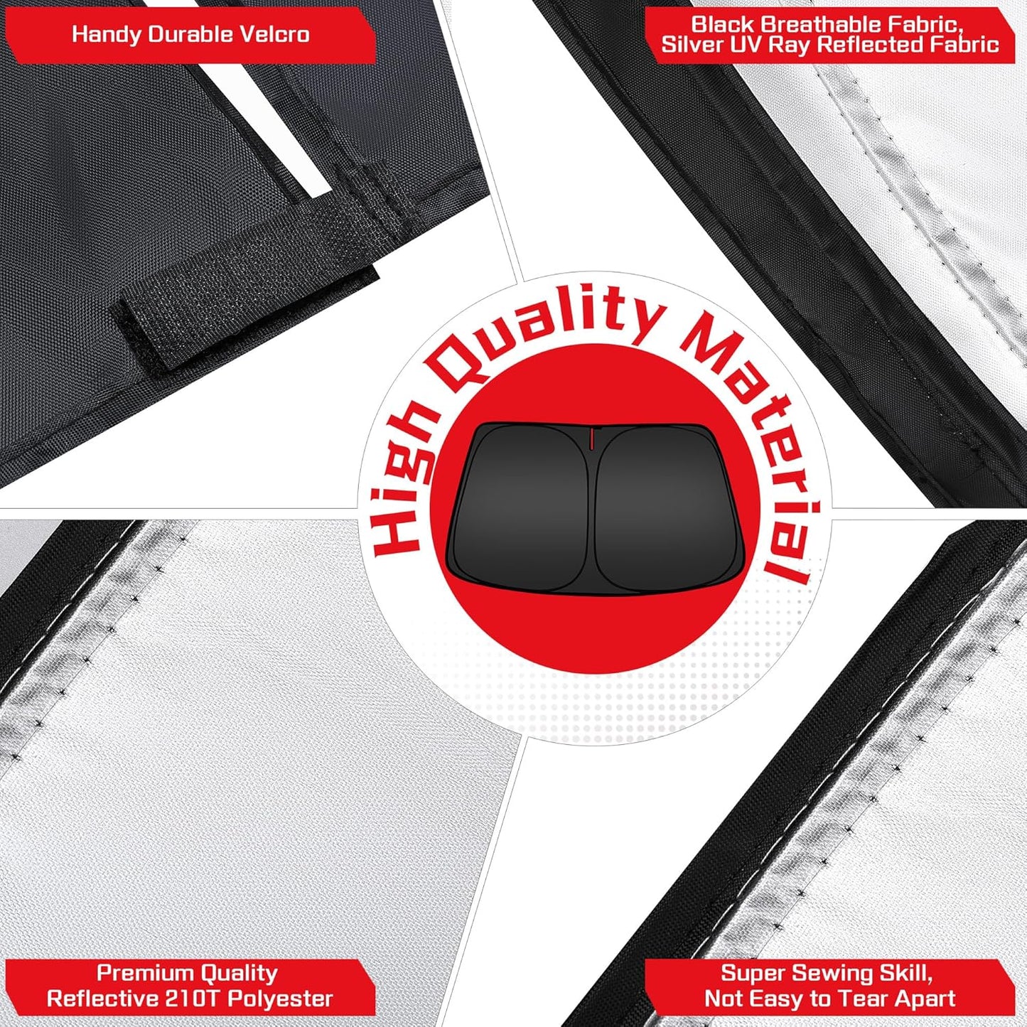 ARISMOTOR Windshield Sun Shade for Kia EV9 2024-2025, Custom Fit Foldable Front Window Sunshade Sun Visor Protector, Block UV Rays Keep Your Car Cooler