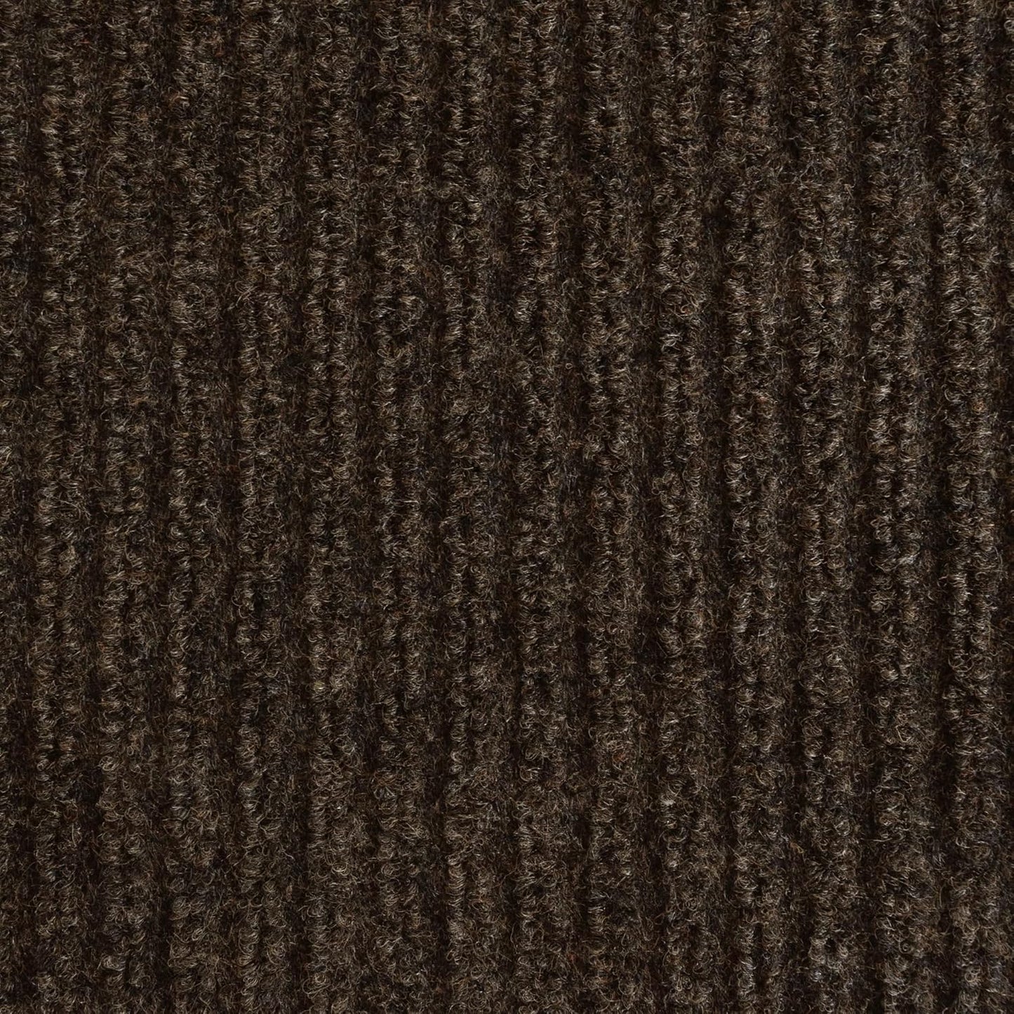 iCustomRug Spartan Weather Warrior Indoor/Outdoor Utility Ribbed Carpet Runner with Non-Slip Thermoplastic Rubber Backing, 3ft X 36ft in Brown
