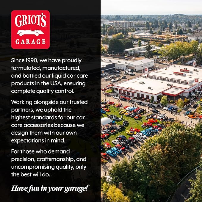 Griot's Garage Vinyl and Rubber Dressing for Car Detailing, Exterior and Interior Auto Cleaner and Protectant for Trim, Tires, Plastic, and More, 11175, One Gallon