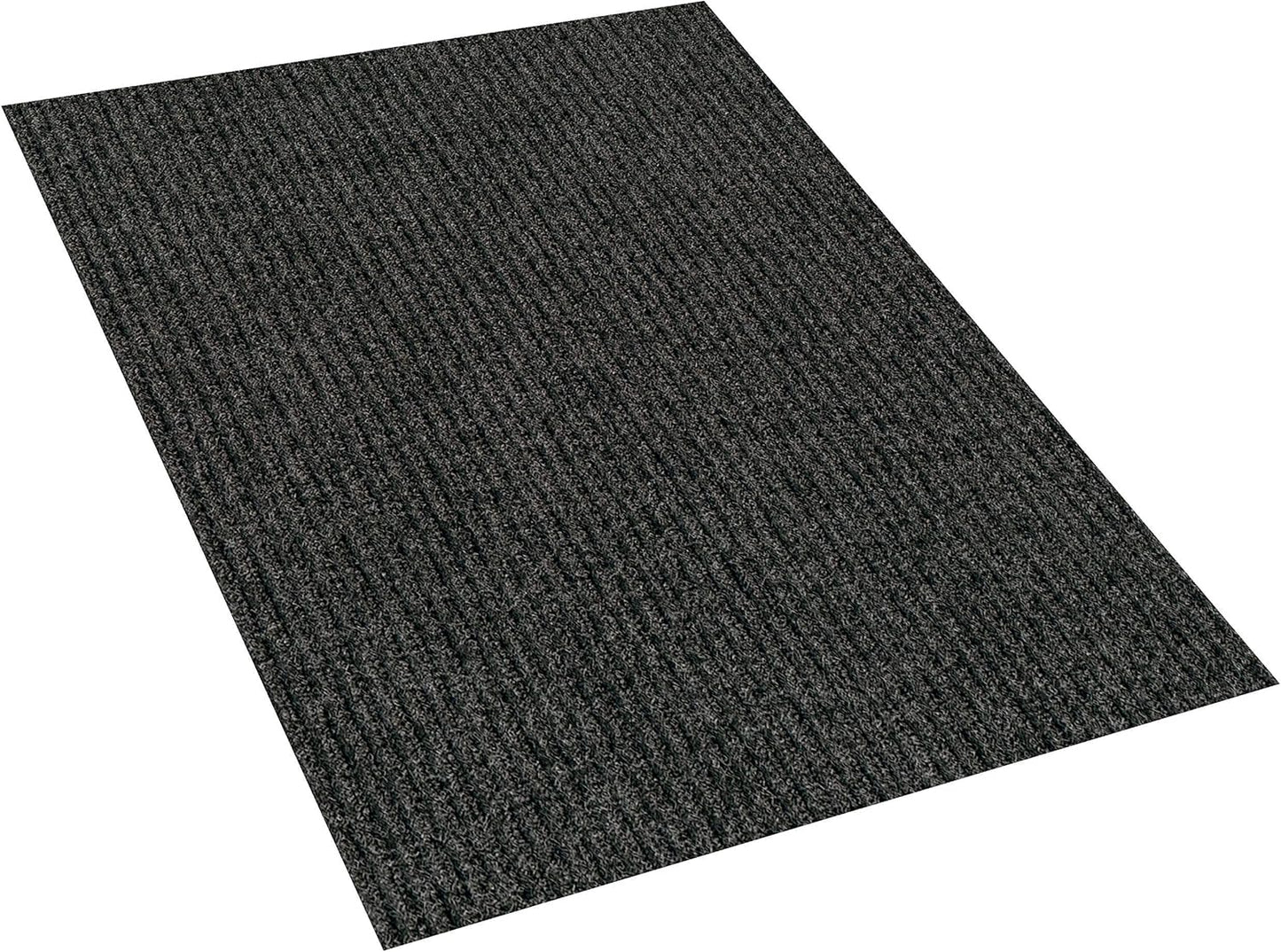 KOECKRITZ Heavy Duty Durable All Weather Indoor/Outdoor Non Slip Entrance Mat Rugs and Runners for Office Business Building Home Garage Front Door (5' x 18', Charcoal)